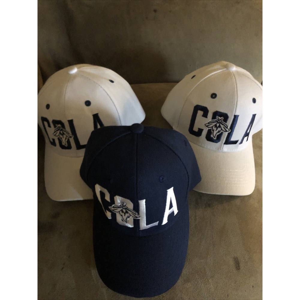 Columbia Fireflies COLA Baseball Cap MILB  South Carolina Blue White Lot‎ Of 3